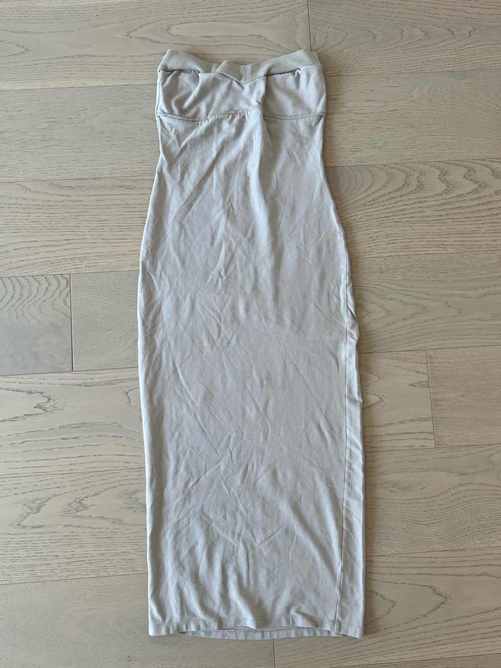 Wilfred Strapless Maxi Dress in Light Taupe